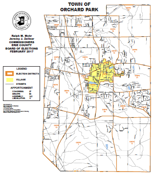 orchard park ny map District Maps Erie County Board Of Elections orchard park ny map